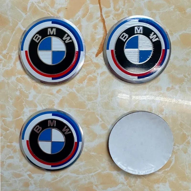 For BMW Hot 2025 56mm 65mm Car Badge Wheel Center Cover Stickers Hub Caps Decal For BMW M M3 X5 X1 X3 E46 E90 E39 F10 F20 F30 G2