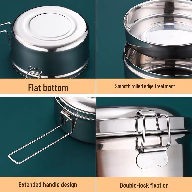 HUIHUADU Stainless Steel Round Bento Box