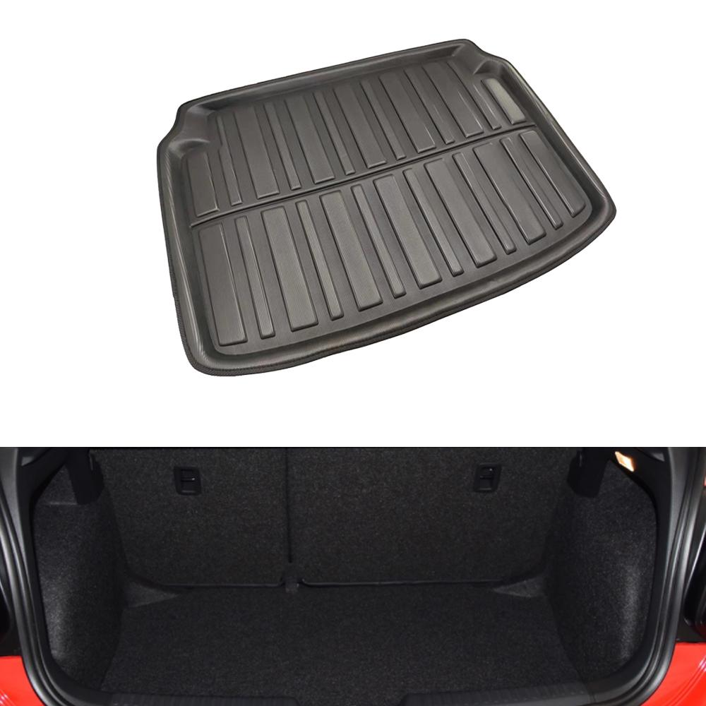Car Rear Trunk Mat for Volkswagen VW Polo GTI Mk5 2010~2017 2011 Rug Waterproof Floor Pad Space Boot Carg Cover Liner Accessorie