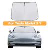 Windshield Sun Visor Foldable Sun Shade Cover for Tesla Model Y Juniper Model 3 Highland 2021-2025 Front Window UV Protection