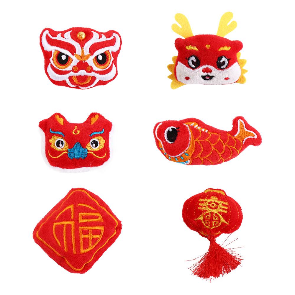 Lucky Spring Festival Pin Cute Chinese Style Pin Kawaii Lion Dance Brooch Spring Festival