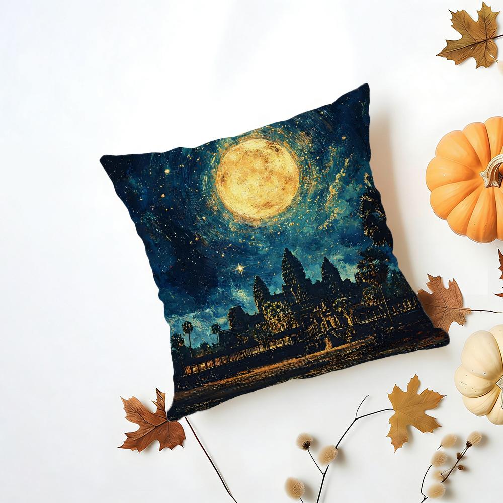 Angkor Cushion Cover Iceland Washable Linen Soft for Daily Sofa Bed Home Room Decor