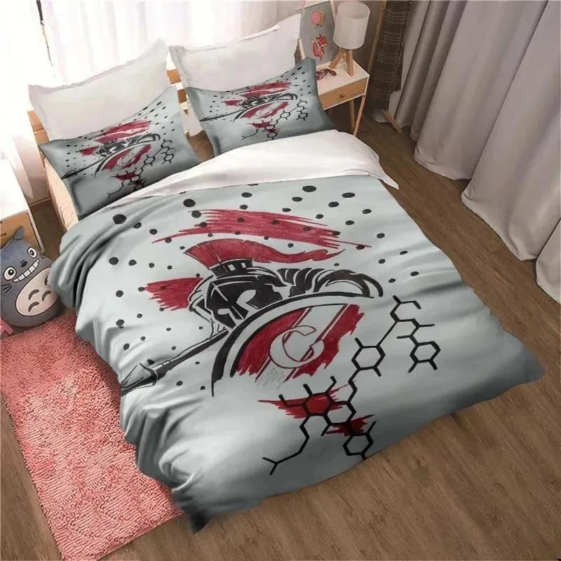 3D Принт ФК Спартак Москва Футбольный Постельный Комплект Двуспальный Полуторный Кинг Пододеяльник Одеяло Наволочка Мальчики Девочки Взрослые Спальня
