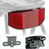 Red Black Bicycle Rear Light Metal Acrylic Luggage Carrier Mount Cycling Stand Bracket  Bicycle