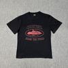 Хлопковая футболка Corteiz Streetwear Мужская Свободный крой Круглый вырез Короткий рукав Хип-хоп Графическая футболка