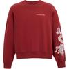 Коллекция FW23 Новый год Свитшот с принтом узора дракона, круглым вырезом, длинным рукавом, женский свитшот, красный CP456-DRD