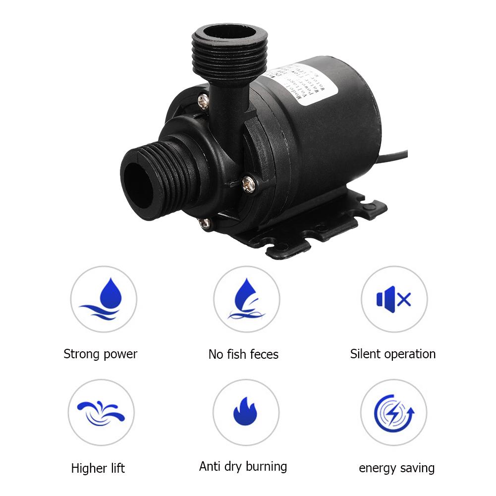 300L/H Water Pump Mini Brushless Motor Submersible Water Pump DC12V 24V Garden Portable 5.5M For Cooling System Fountains Heater