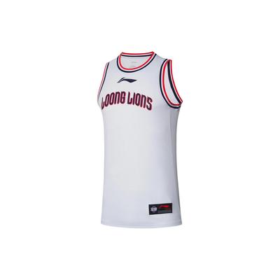 Баскетбольная майка Li Ning Professional Basketball Series CBA Competition Breathable для мужчин, белая AAYR483-1