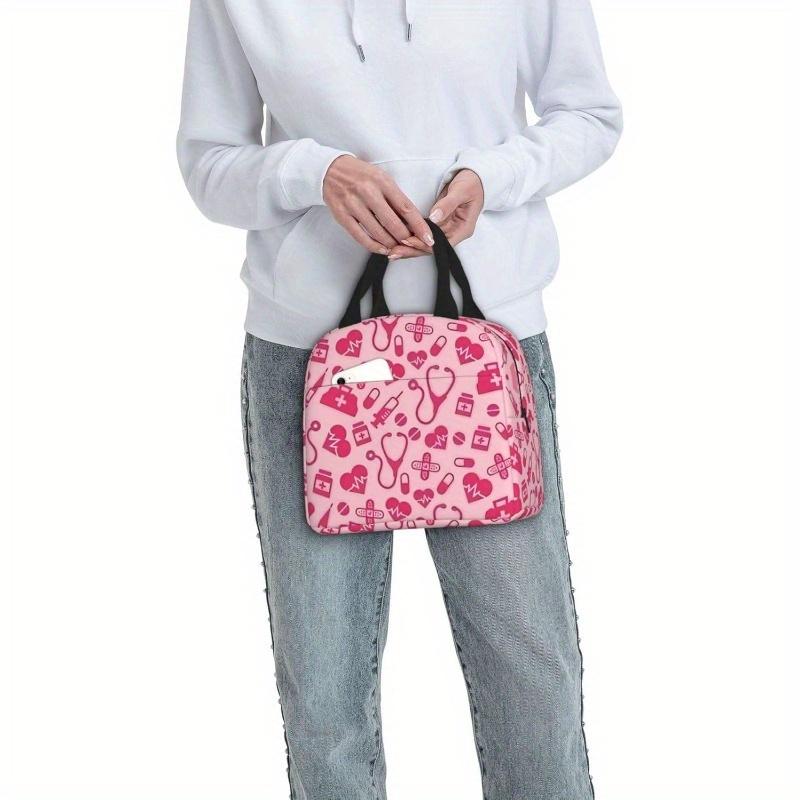 Reusable Nurse Insulated Lunch Tote Bag Medica Themed Design High Quality Lunch Bag for Kids