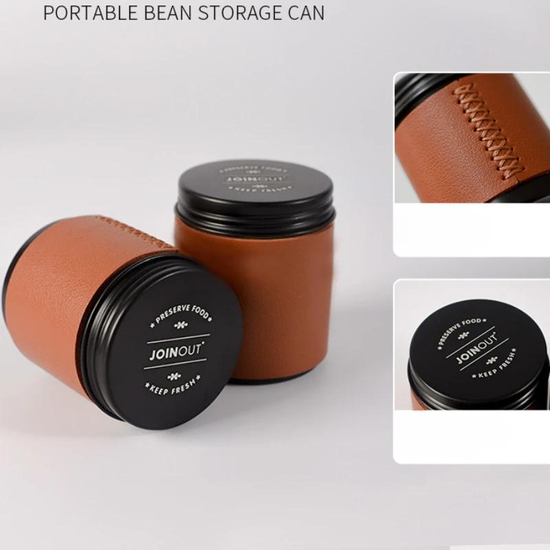 Мини Портативные Банки для Хранения Кофейных Зерен и Чая, Портативные Герметичные Контейнеры для Кофе в Порошке, Кухонный Органайзер и Контейнер для Хранения
