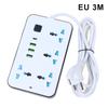 НоваяEU US вилка Сетевой фильтр 2/3-контактный 1 TypeC 3 USB-порта 4 гнезда 2/3/5M удлинитель Розетка для зарядки Электрическая розетка