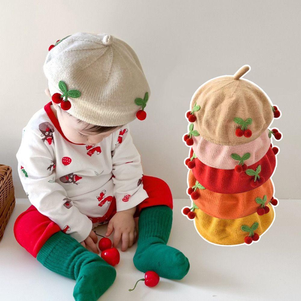 Knit Bonnet Kids Knitted Hats Fashion Autumn Winter Children Hat Newborn Toddler