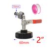 Адаптер для IBC-бака для фермы, резьба 1/2", 3/4", 1", клапан для полива, сменный клапан, садовые водяные разъемы, сливная муфта