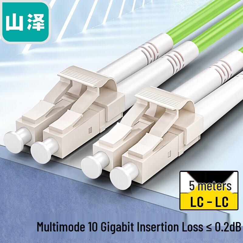 SAMZHE OM5 LC-LC Multimode Duplex Fiber Optic Patch Cable