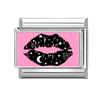 Модная розовая серия Sun Lips Глаза девочек-цветочниц Кошачья любовь Итальянский шарм Звенья Подходит для 9-миллиметрового браслета из нержавеющей стали Сделай сам Изготовление ювелирных изделий