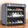 Multi-Layer Steel Shoe Rack: Dustproof, Economical Storage Solution for Dorms and Homes