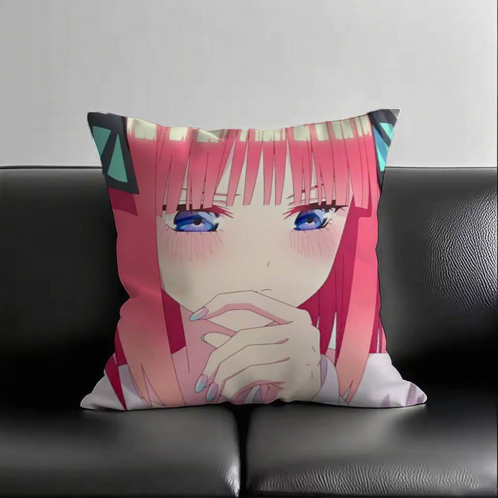 Накано Нино ЛЮБОВЬ Аниме Пять Невест Наволочка Модная Квадратная Наволочка Диван Комната Декор Ins Отдых