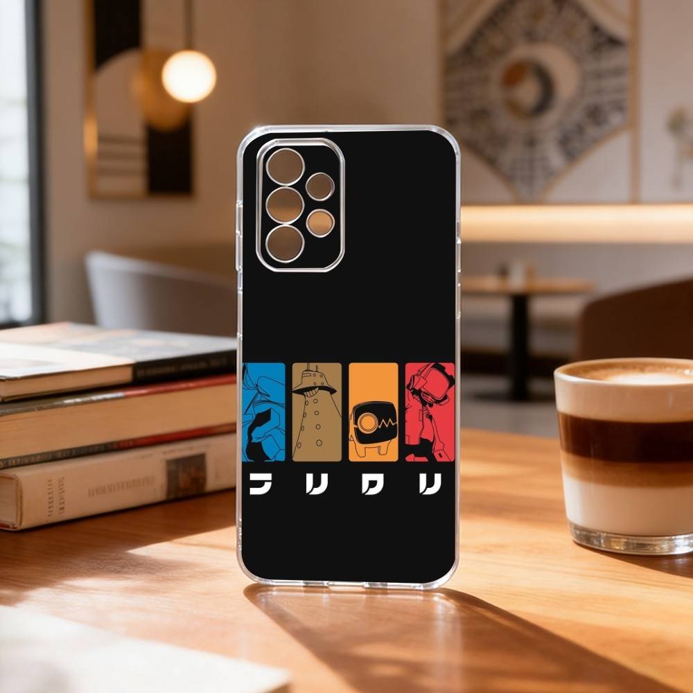 FLCL First L-Love C-Cyber Love Чехол для телефона для Samsung S25,S24,S21,S22,S23,S30,Ultra,S20,Plus,Fe Прозрачная крышка
