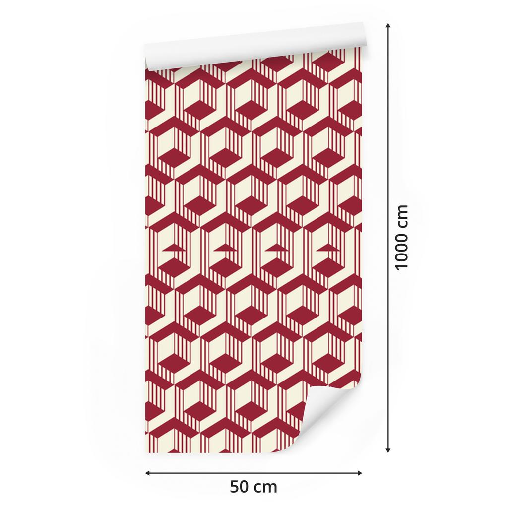 Wallpaper Oriental Geometric Pattern for Living Room and Bedroom 50x1000
