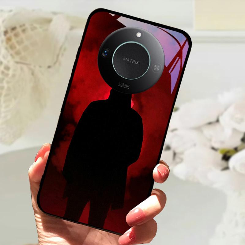Для Honor X9C Умный Чехол-Крышка Модный Роскошный Крутые Животные Расписанный Fundas Для Honor X9C Умный Закаленное Стекло Задняя Панель Телефона