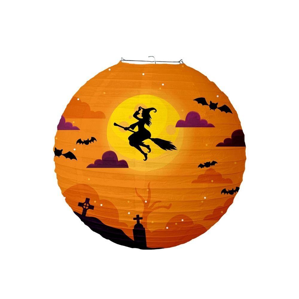 Паук Летучая мышь Скелет Тыква Бумажный шар Бумажный подвесной фонарь Хэллоуин Бумажные фонарики Хэллоуин