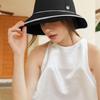 ACCLET Rattan Wide One-Line Bucket Hat H012_BLACK
