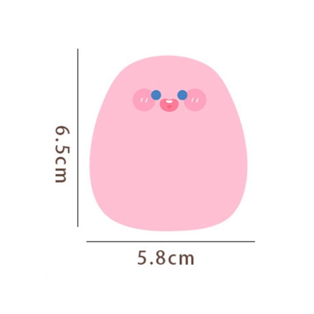 Posted Tabs 60 Sheets Sticky Notes Colored Cartoon Messages Sticking Paper Ins Kawaii Message Paper Office