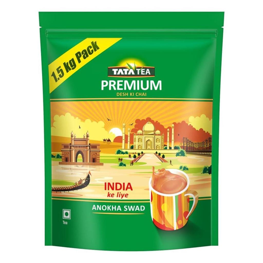Tata Tea Premium | Чай Страны | Уникальный Бленд, Созданный Для Любителей Чай Масала по всей Индии | Черный Чай | 1,5 кг