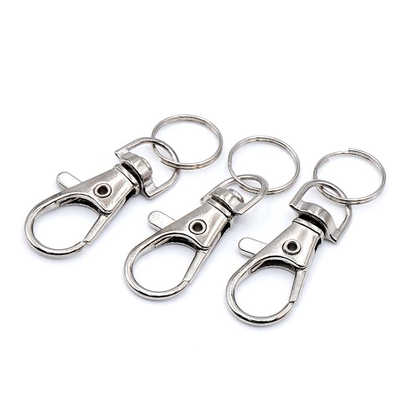 10pcs Bird Cage Lock Pet Hook Clip Door Snap Metal Hooks Lanyard Anti Escape Clips Trigger Key Accessory Clasps Parrot