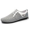 Мужская повседневная обувь, легкие мужские парусиновые туфли, металлические мужские туфли для вождения, однотонные мужские кроссовки на шнуровке, Zapatillas Hombre 2024