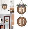 Wooden Bathroom Sign Plate Ornament Toilet Decorative Plate  Group Living Area