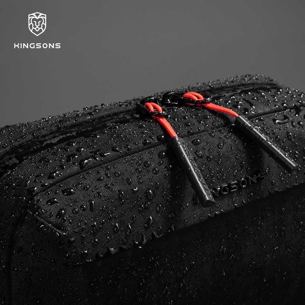 Kingsons Men Women Electronics Tech Pouch Digital Accessories For Passport Travel Business 420D Nylon Waterproof Minimalist