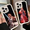 Чехол для телефона iPhone 17 Air 16E 15 16 Pro Max Sword Art Online Юки Асуна Чехол 14 Plus 13 12 Mini Мягкий Силиконовый Fundas