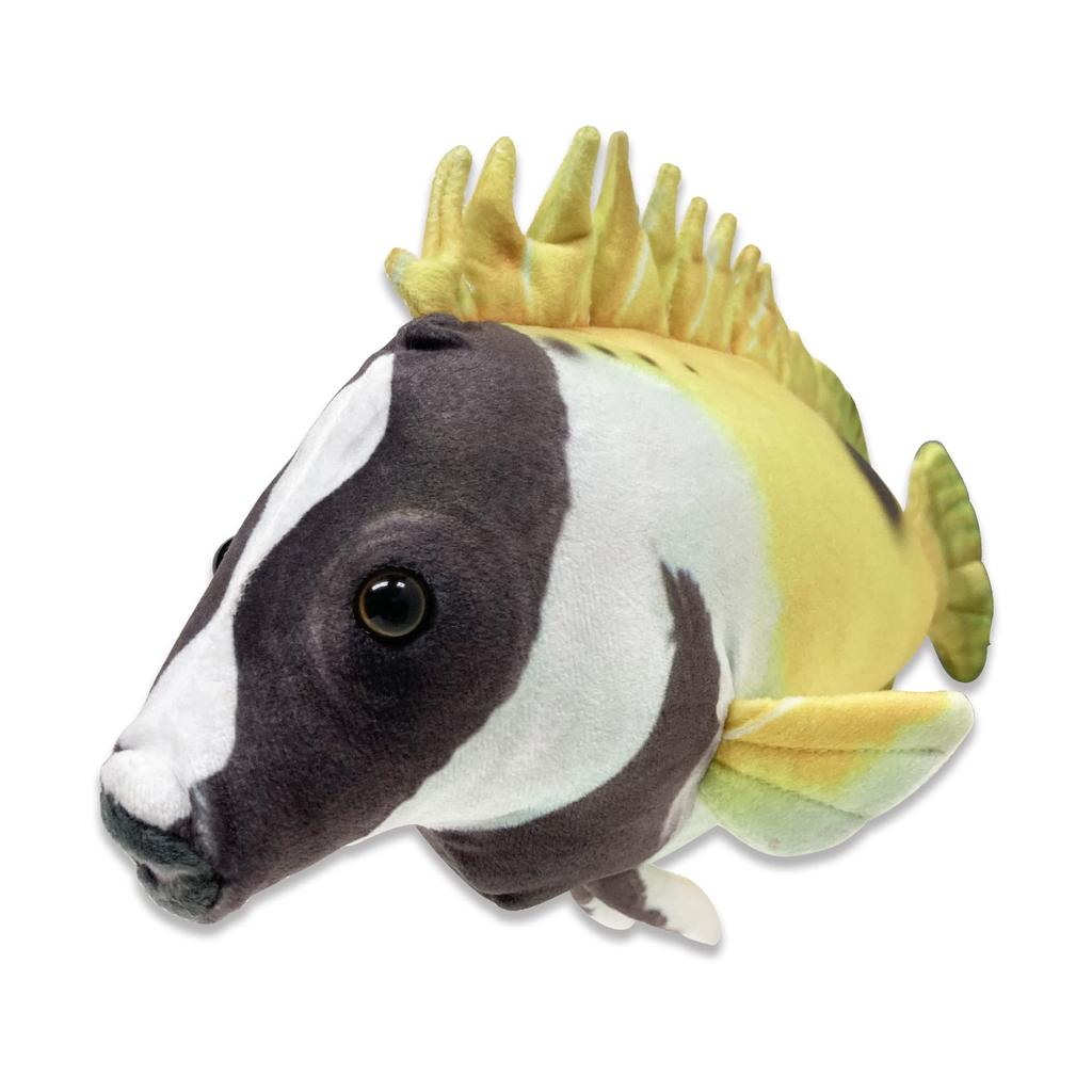 Fish Mascot Collection: Lifelike Fish Cushion, Cute and Fun Sea Creature (Shrimp Rabbitfish)