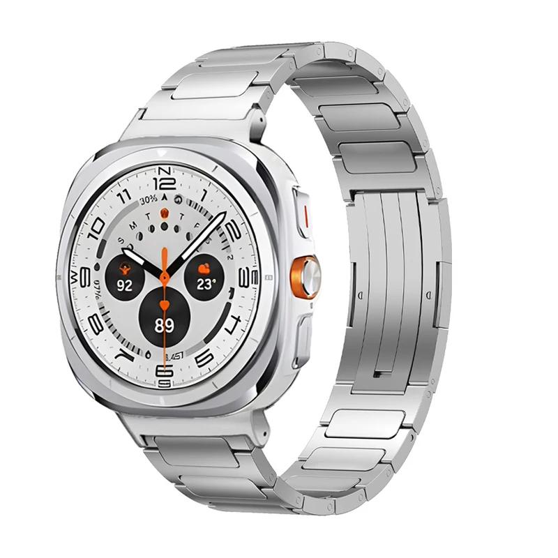 Titanium Alloy Strap For Samsung Galaxy Watch Ultra 47mm Metal Stainless steel Bracelet Watchband For Galaxy Watch 8 Ultra Belt