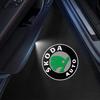 2025 Новый Проектор Логотипа на Дверь Автомобиля, Проекционные Фонари Логотипа Приветствия на Дверь Автомобиля Для Skoda Octavia KAMIQ KODIAQ SUPERB RAPID FABIA