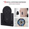 1 Set Dartboard Wall Mounting Bracket with Ruler Foot Pad Nail Long Short Screw Professional Universal Dartboard Installation Accessories Kit