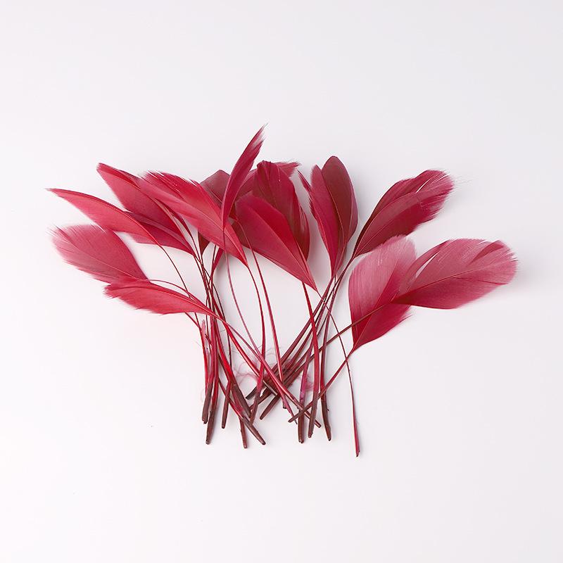 50Pcs22 Colors Optional Diy Handmade Feather Color Torn Large Floating Feather Goose Feather Jewelry Accessories Craft Decoration Materials