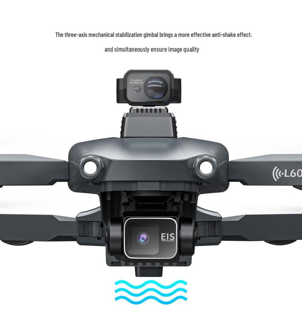 L600 PRO MAX Drone: Three-Axis Gimbal, Electronic Stabilization, Anti-Shake, Laser Obstacle Avoidance.