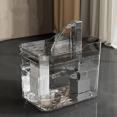 Удобная 1,5 л поилка для домашних животных, умная поилка с автоматическим фильтром, фонтанчик для питья для домашних животных, прозрачная миска для питья с насосом, для кошек, для дома