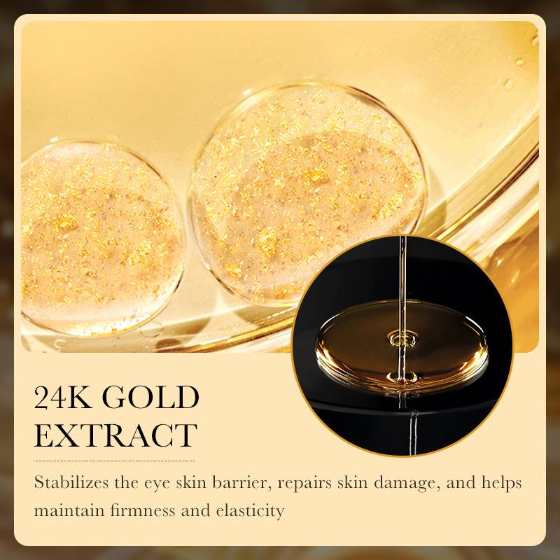 ZOZU 24K Gold Hyaluronic Acid Anti Wrinkle Multi Effect Eye Cream for Moisturizing and Caring Around the Eyes