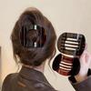 Women Vintage Flat Claw Clip Large Black Haar Spange Duck Claw Girls Plastic Duckbill Hairclip Flat Hair Clip Hair Accessories