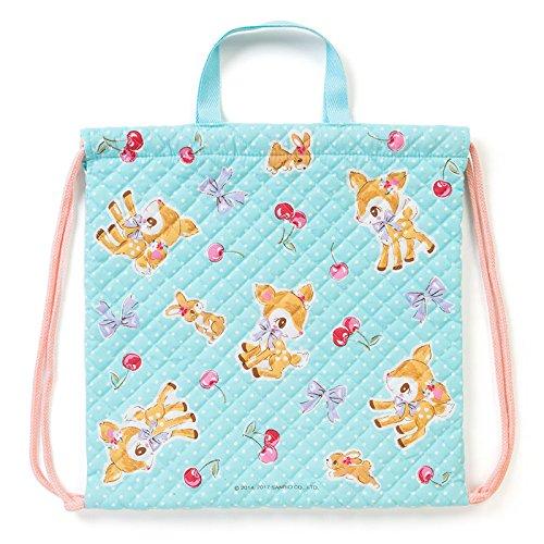 Sanrio Сумка-мешок с ручкой-шнурком, стеганая, цвет 'Поющий Мятный' (вишня)