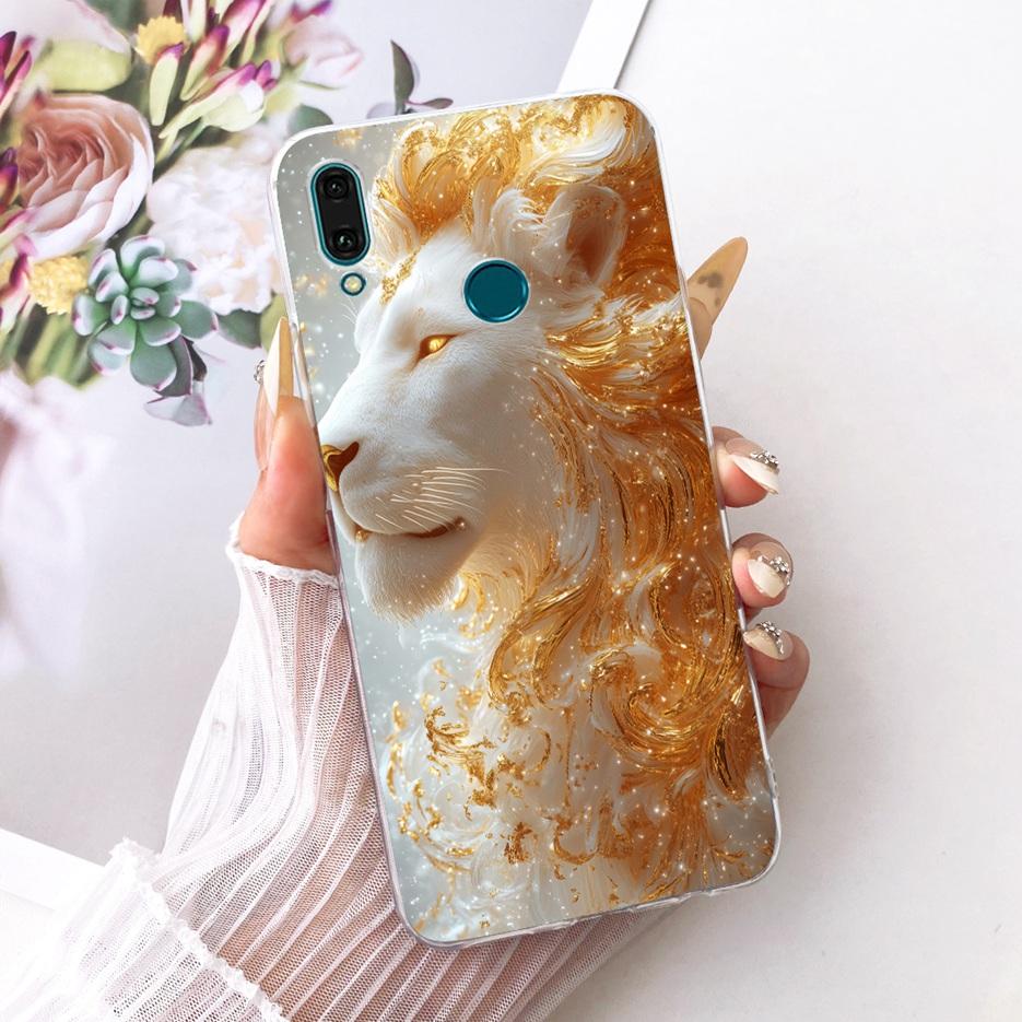 For Huawei Y9 2019 Case JKM-LX1 JKM-LX2 New Flowers Butterfly Painted Cover Soft Silicone Case For Huawei Y9s Y 9 s Y9 2019 Bags