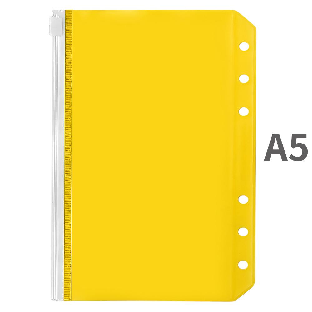 Карманы для папок A5/A6, сумка для папок из ПВХ, цветные папки на молнии для 6-кольцевых сумок для переплетов для ноутбуков, сумки для хранения документов