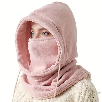 Зимняя женская и мужская уличная защита ушей теплая толстая плюшевая шерстяная шапка женская мягкая цельная шапка шарф женская мода предотвращает холодный ветер