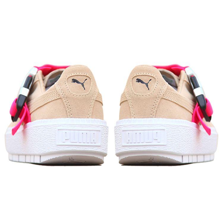 Fenty x Puma Платформа Trace Пряжка Цементно-розовые Женские Кроссовки Коричневые Белые 367451-02
