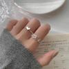 Hollow Love Open Ring: Trendy, Cold Style Niche Design for Women - Unique Fashion Statement for Index Finger