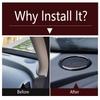 Dashboard Speaker Air AC Outlet Vent Ring Frame Cover Trim For Mazda 2 Demio & CX-3 2015 - 2025 Matte / Carbon Fiber Accessories