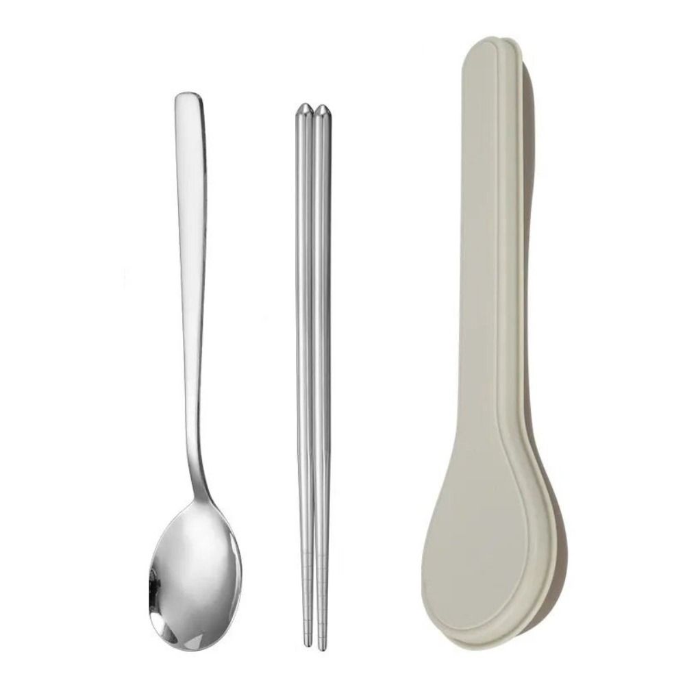 3/2pcs 410 Stainless Steel Tableware Suit with Case Flatware Portable Cutlery Set  Home
